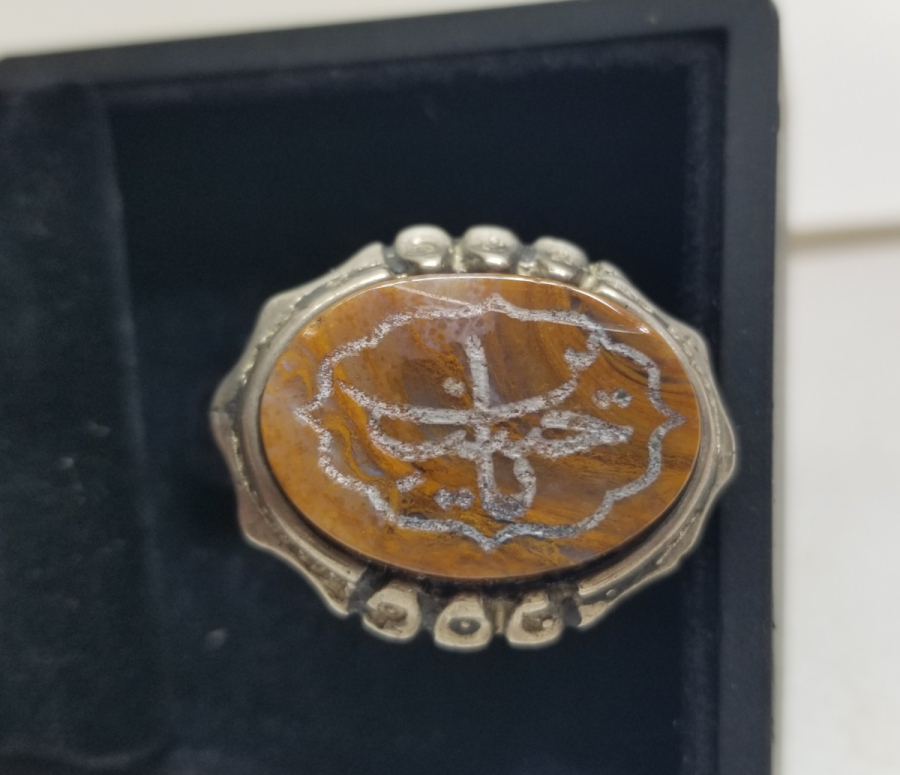 YA HÜSEYİN YAZILI ÖZEL YAPIM AKİK YÜZÜK KAŞI