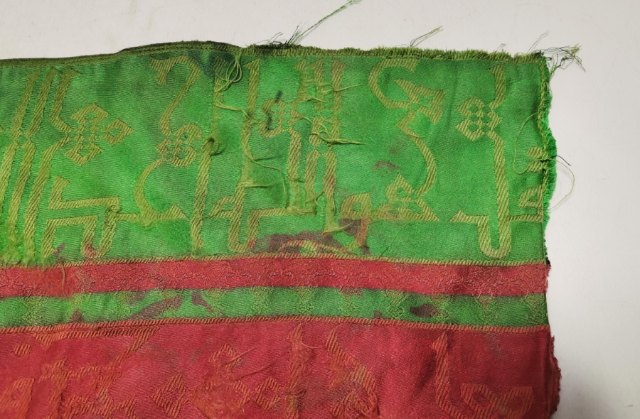OSMANLI DÖNEMİ ÇOK NADİR İPEK KABE İÇ ÖRTÜSÜ BEZİ