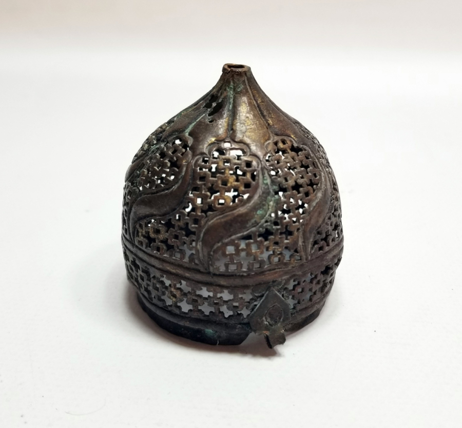 TESTERE İŞÇİLİKLİ OSMANLI DÖNEMİ TOMBAK BUHURDAN KAPAĞI