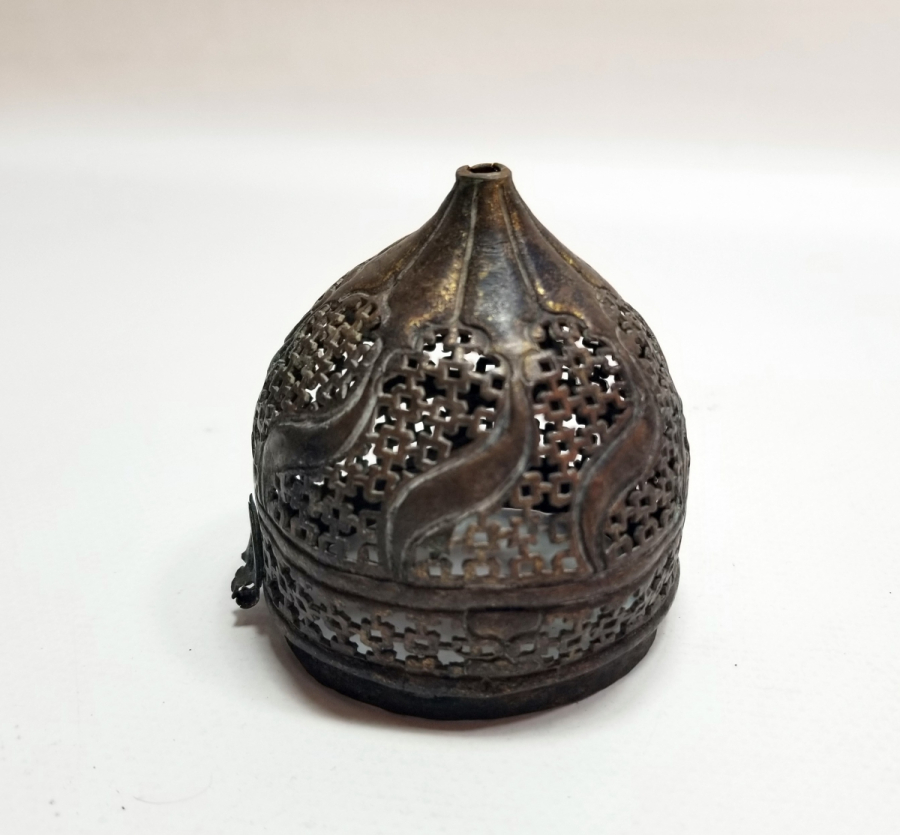 TESTERE İŞÇİLİKLİ OSMANLI DÖNEMİ TOMBAK BUHURDAN KAPAĞI