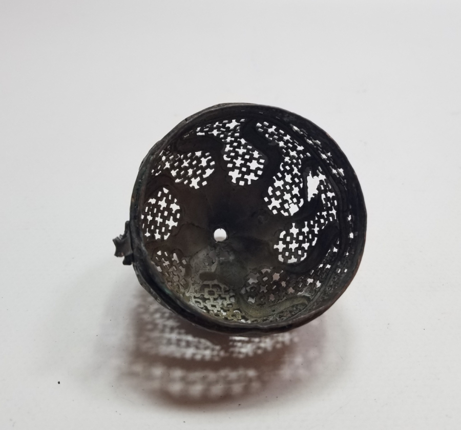 TESTERE İŞÇİLİKLİ OSMANLI DÖNEMİ TOMBAK BUHURDAN KAPAĞI