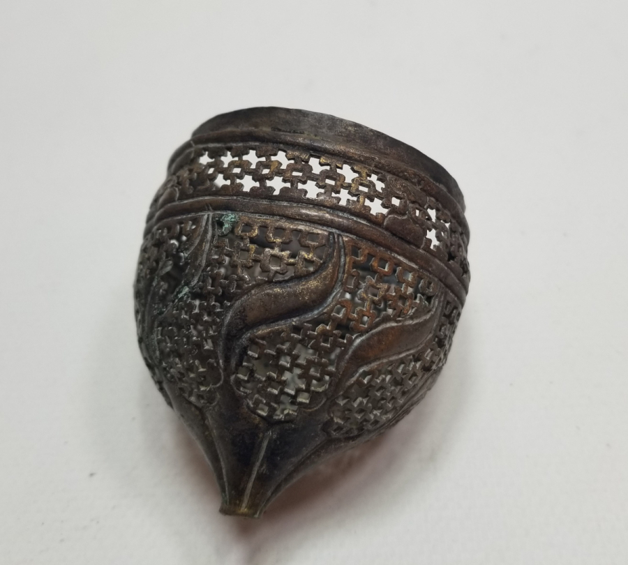 TESTERE İŞÇİLİKLİ OSMANLI DÖNEMİ TOMBAK BUHURDAN KAPAĞI