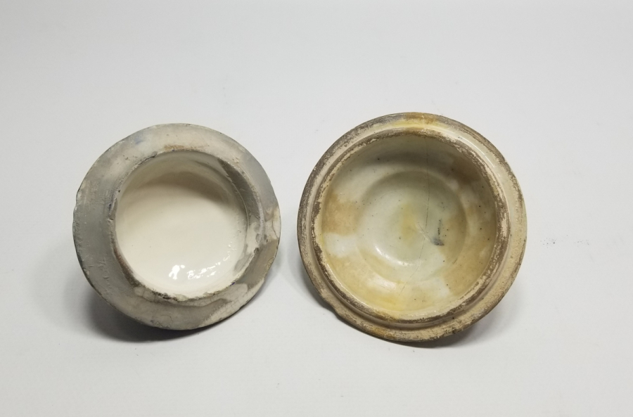 OSMANLI DÖNEMİ İKİ ADET KÜTAHYA KAVANOZ KAPAĞI