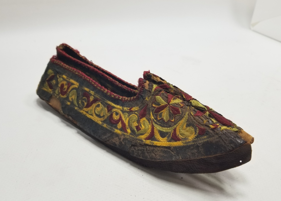 OSMANLI DÖNEMİ SARAY İŞİ AYAKKABI - POTİN ÜSTÜ