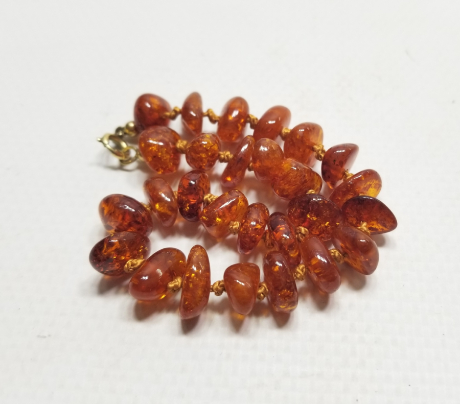 ÖZEL YAPIM ANTİKA DAMLA KEHRİBAR BİLEKLİK