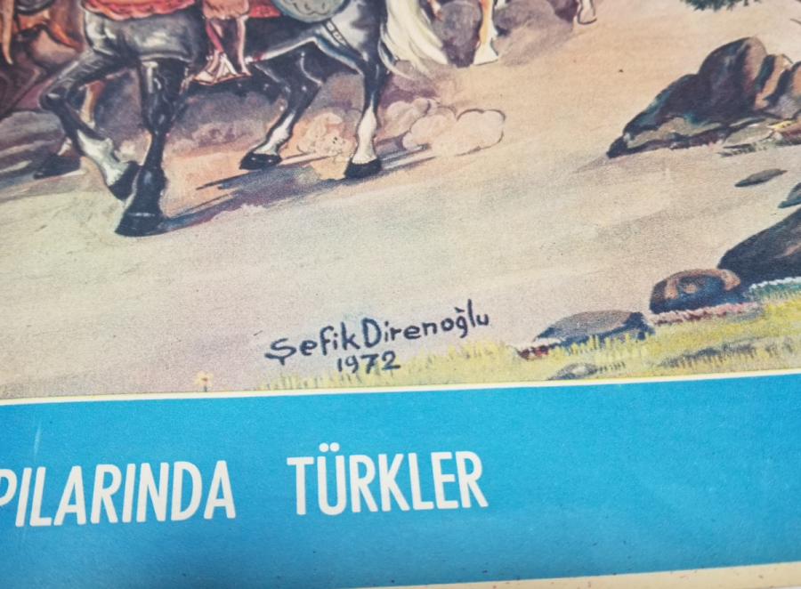 POSTERLERİ BULUNAN 2 ADET ANTİKA HAYAT DERGİSİ YAPRAKLARI