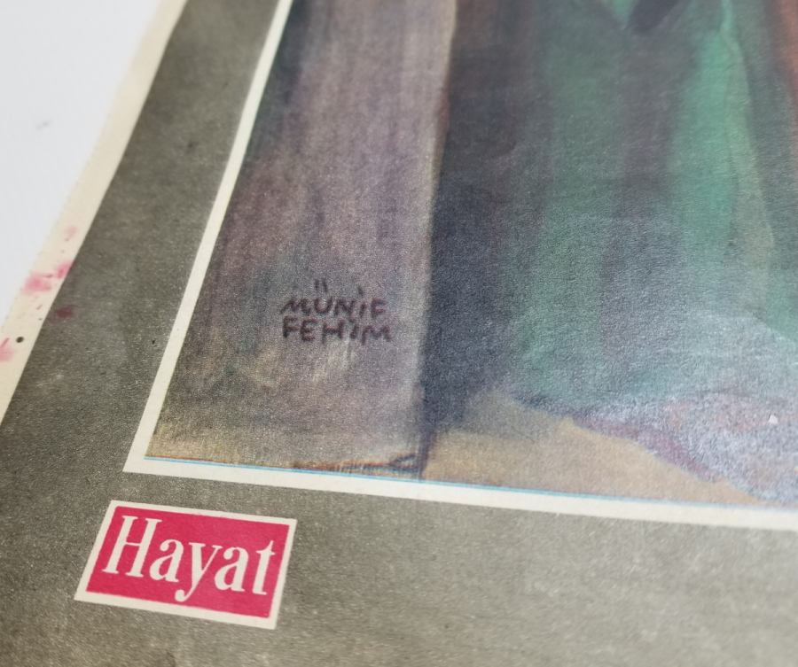 POSTERLERİ BULUNAN 2 ADET ANTİKA HAYAT DERGİSİ YAPRAKLARI