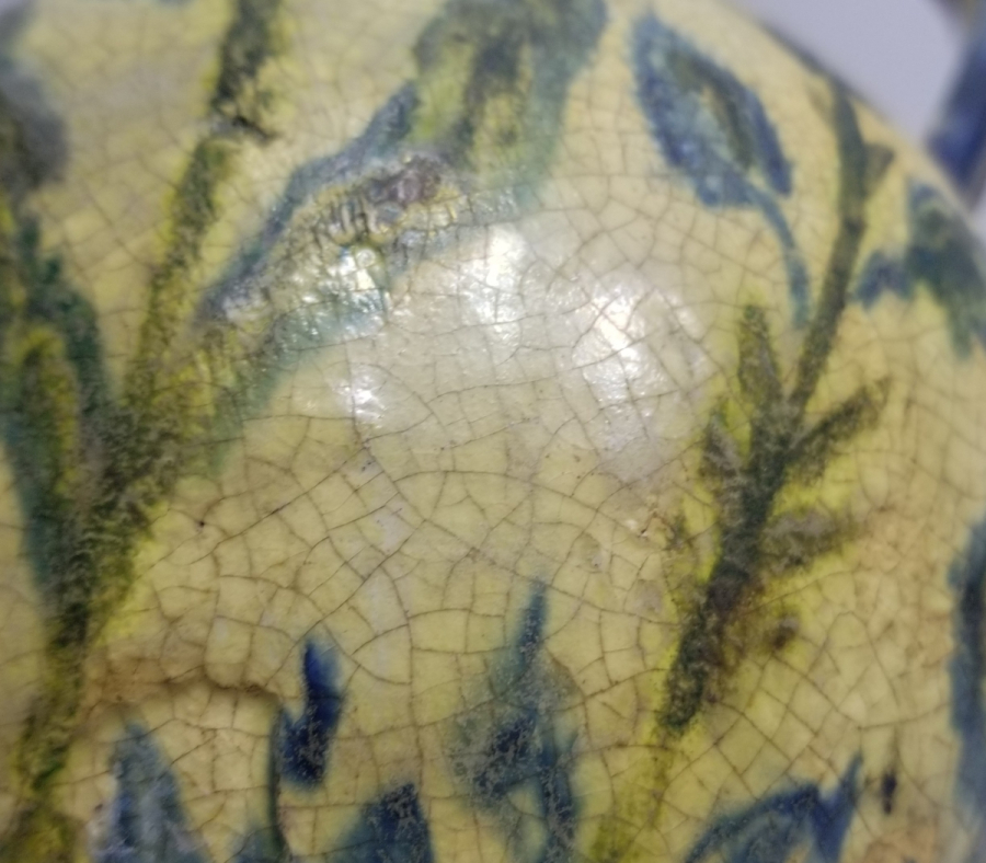 ÜZERİ LALE MOTİFLİ OSMANLI DÖNEMİ NADİR TİPTE KÜTAHYA KARAF - BARDAK