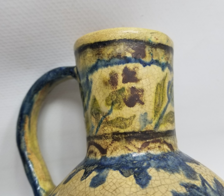 ÜZERİ LALE MOTİFLİ OSMANLI DÖNEMİ NADİR TİPTE KÜTAHYA KARAF - BARDAK