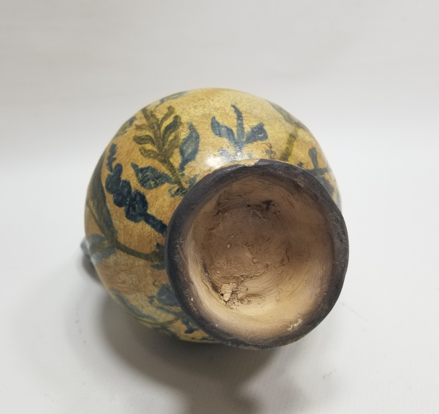 ÜZERİ LALE MOTİFLİ OSMANLI DÖNEMİ NADİR TİPTE KÜTAHYA KARAF - BARDAK