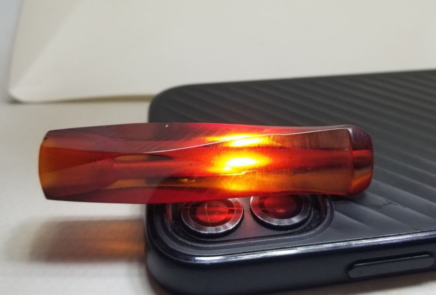 OSMANLI DÖNEMİ ATEŞ KEHRİBARI SİGARA AĞIZLIĞI