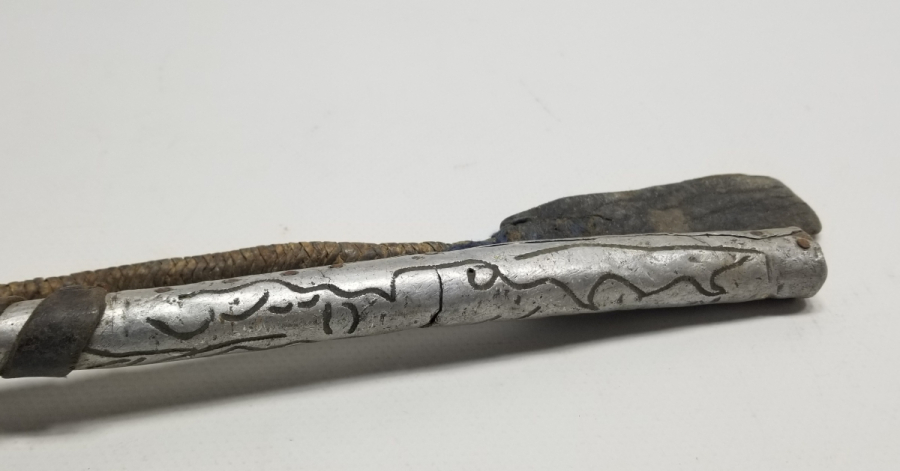 SAPINDA OSMANLICA SAHİBİNİN ADININ YAZILI OLDUĞU OSMANLI DÖNEMİ ÇERKES AT KAMÇISI