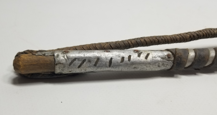 SAPINDA OSMANLICA SAHİBİNİN ADININ YAZILI OLDUĞU OSMANLI DÖNEMİ ÇERKES AT KAMÇISI