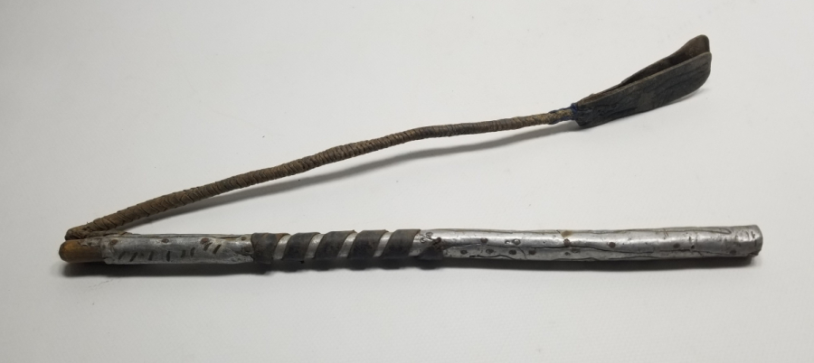 SAPINDA OSMANLICA SAHİBİNİN ADININ YAZILI OLDUĞU OSMANLI DÖNEMİ ÇERKES AT KAMÇISI