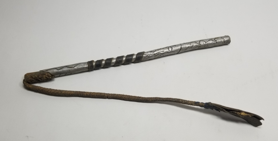 SAPINDA OSMANLICA SAHİBİNİN ADININ YAZILI OLDUĞU OSMANLI DÖNEMİ ÇERKES AT KAMÇISI