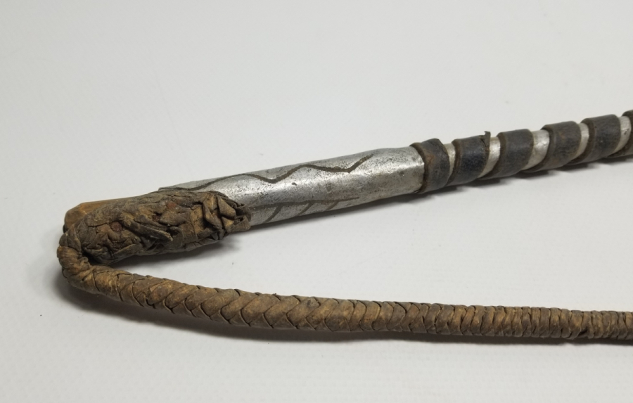 SAPINDA OSMANLICA SAHİBİNİN ADININ YAZILI OLDUĞU OSMANLI DÖNEMİ ÇERKES AT KAMÇISI