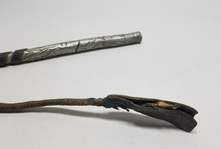 SAPINDA OSMANLICA SAHİBİNİN ADININ YAZILI OLDUĞU OSMANLI DÖNEMİ ÇERKES AT KAMÇISI