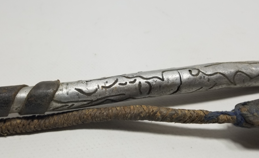 SAPINDA OSMANLICA SAHİBİNİN ADININ YAZILI OLDUĞU OSMANLI DÖNEMİ ÇERKES AT KAMÇISI