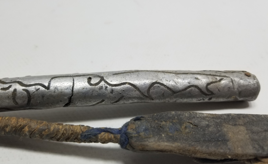 SAPINDA OSMANLICA SAHİBİNİN ADININ YAZILI OLDUĞU OSMANLI DÖNEMİ ÇERKES AT KAMÇISI