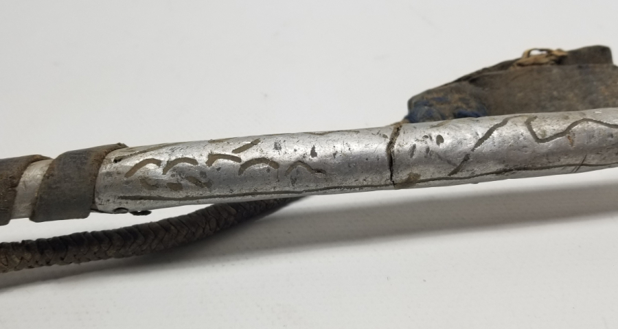 SAPINDA OSMANLICA SAHİBİNİN ADININ YAZILI OLDUĞU OSMANLI DÖNEMİ ÇERKES AT KAMÇISI