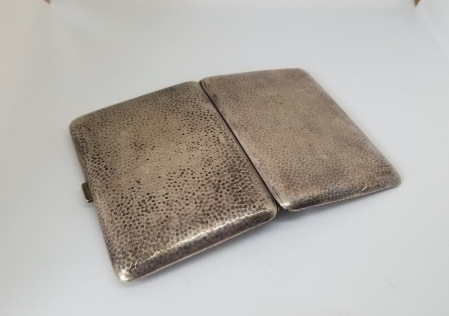 GÜMÜŞ KAPLAMA ANTİKA SİGARA TABAKASI