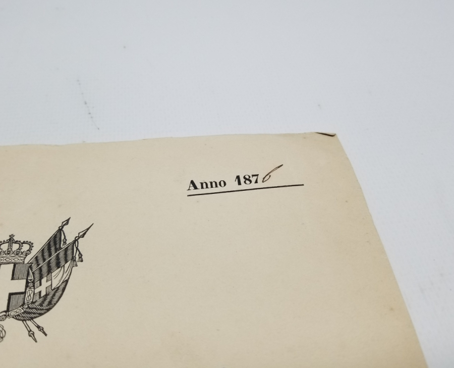 OSMANLI DÖNEMİ 1876 TARİHLİ İTALYAN KONSOLOSLUĞU KARTON DOSYA