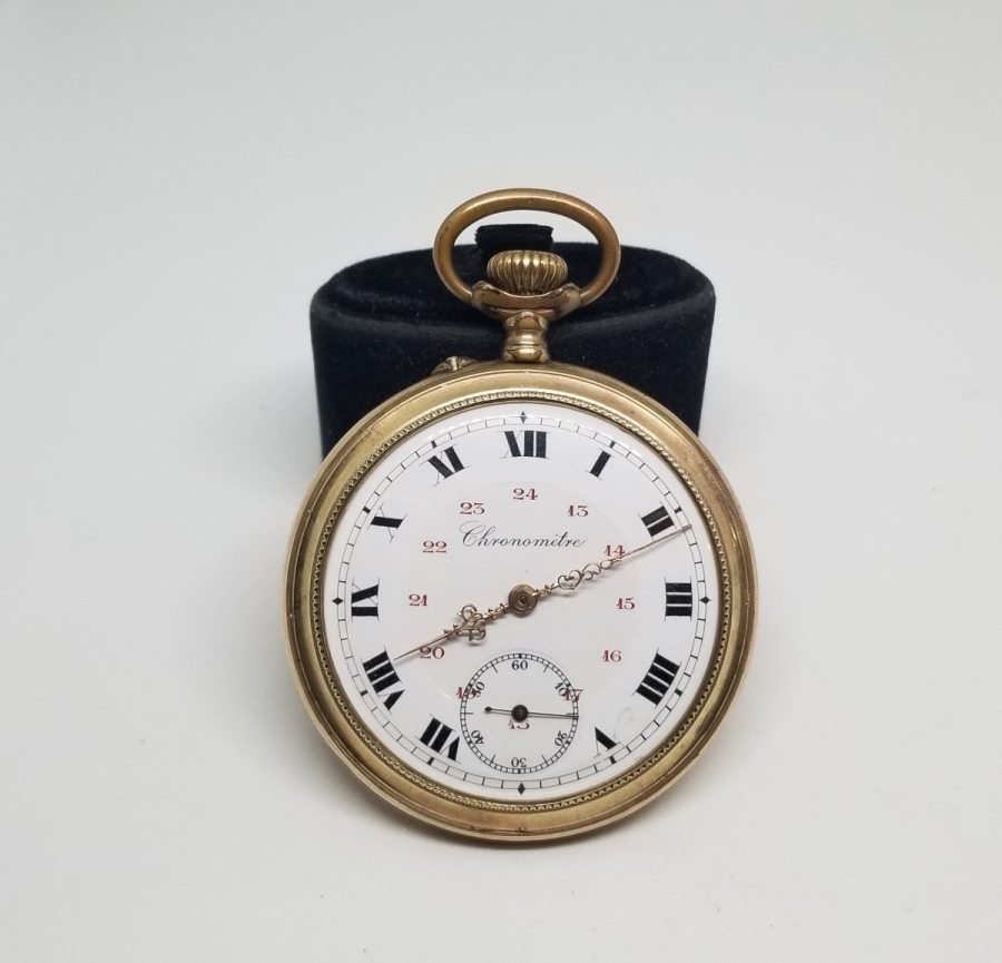 TEPEDEN KURMALI CHRONOMETRE CEP SAATİ