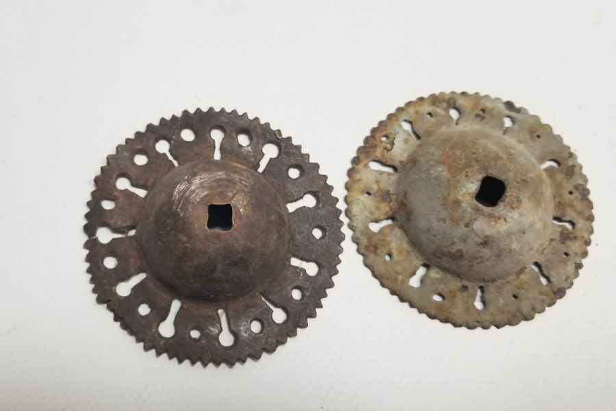 OSMANLI DÖNEMİ İKİ ADET TEKKE İŞİ KAPI AYNASI