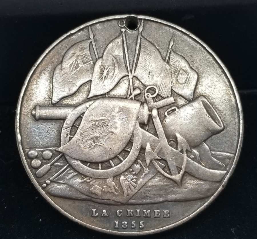 BÜYÜK BOY OSMANLI TİPİ GÜMÜŞ KIRIM MADALYASI
