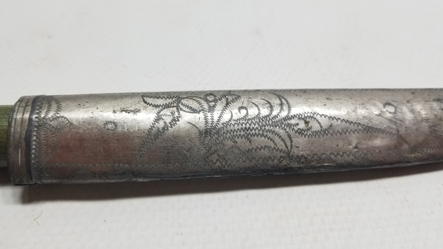 ORİJİNAL KININDA ÇOK NADİR OSMANLI DÖNEMİ MEŞHUR BURSALI BIÇAK USTASI REMZİ USTA YAPIMI BURSA KAMASI