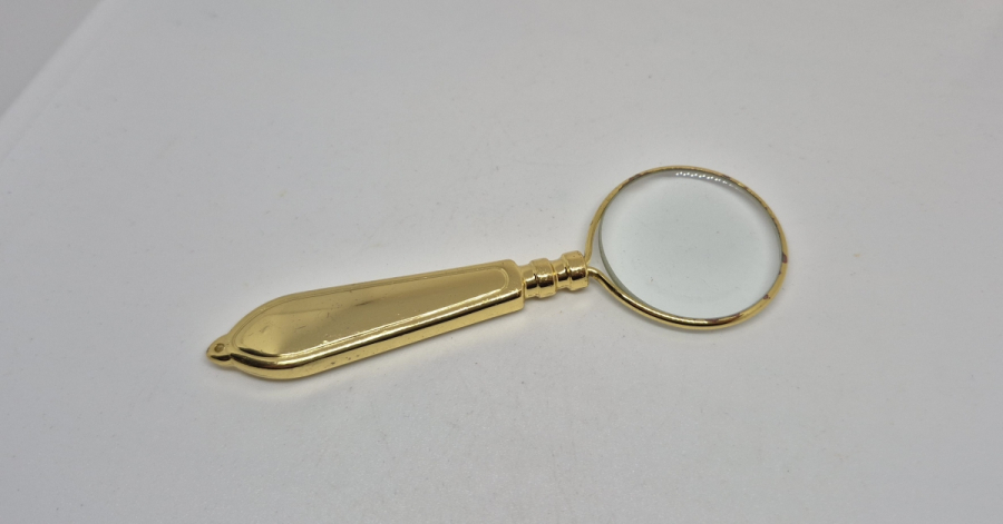 ALTIN KAPLAMA ANTİKA BÜYÜTEÇ