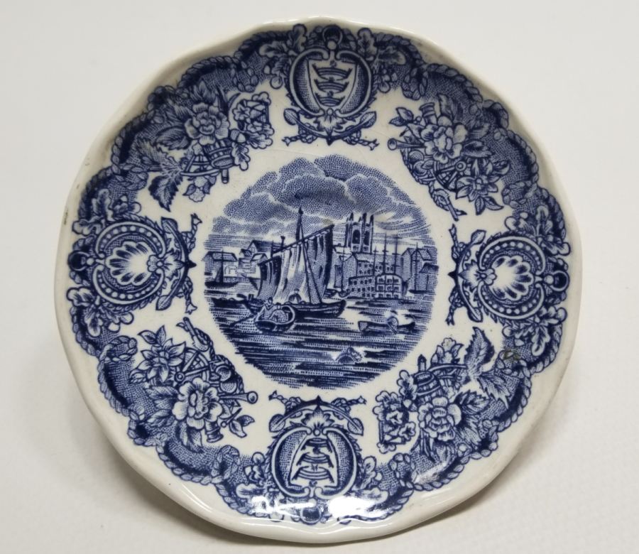 ANTİKA İNGİLİZ PORSELEN TABAK