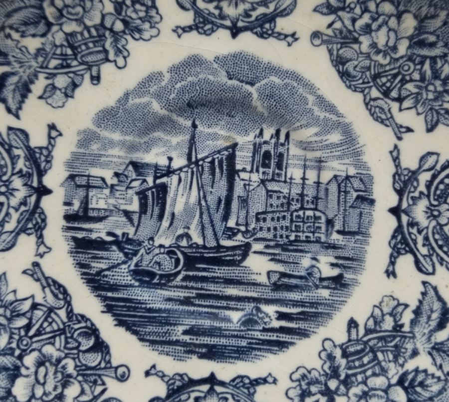 ANTİKA İNGİLİZ PORSELEN TABAK