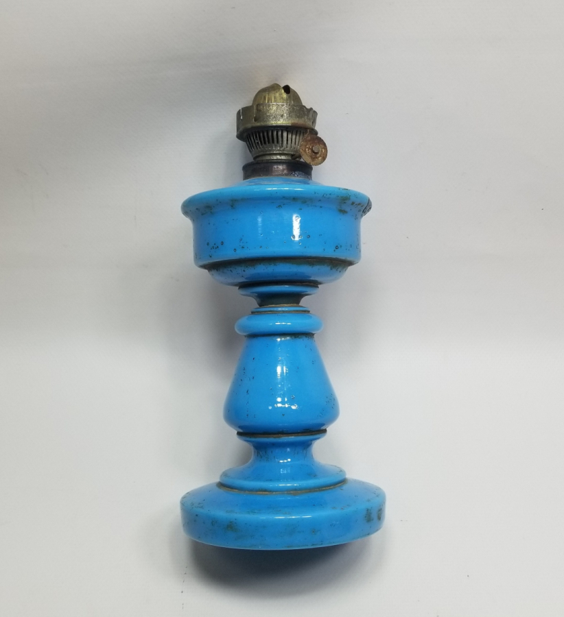 OSMANLI DÖNEMİ NADİR RENKTE TAŞ OPALİN GAZ LAMBASI