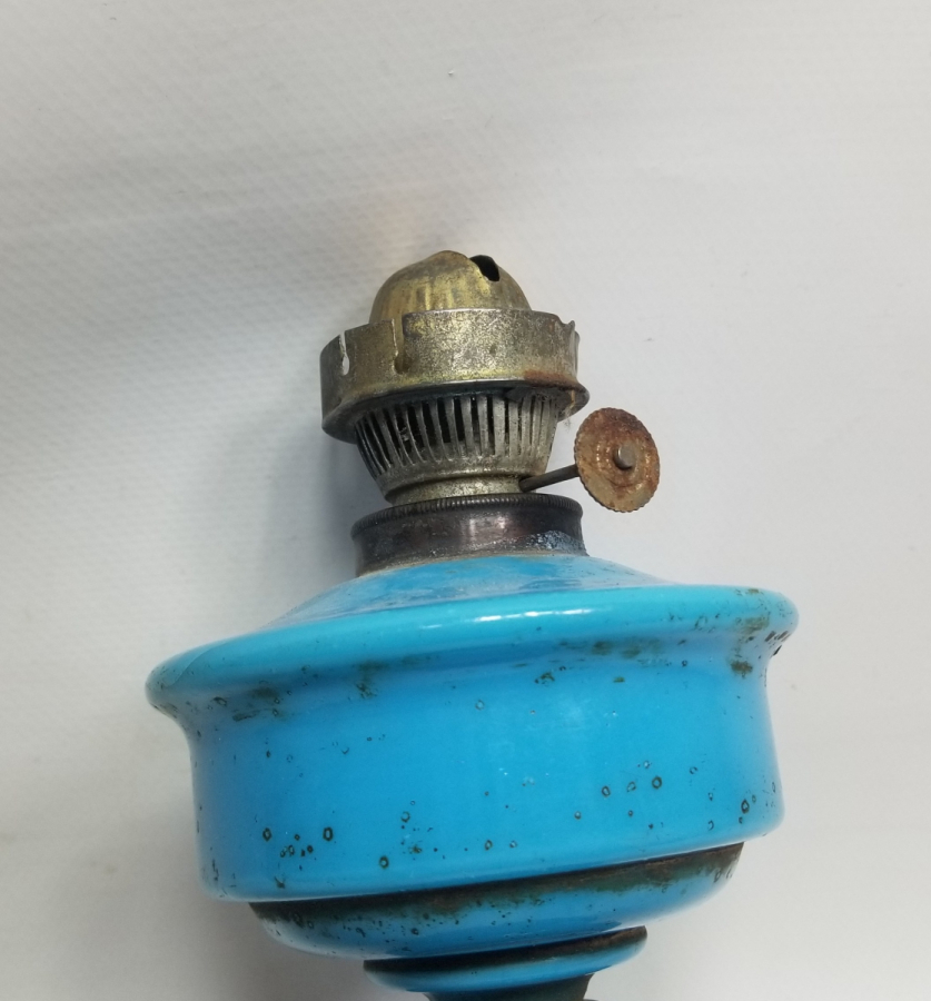 OSMANLI DÖNEMİ NADİR RENKTE TAŞ OPALİN GAZ LAMBASI