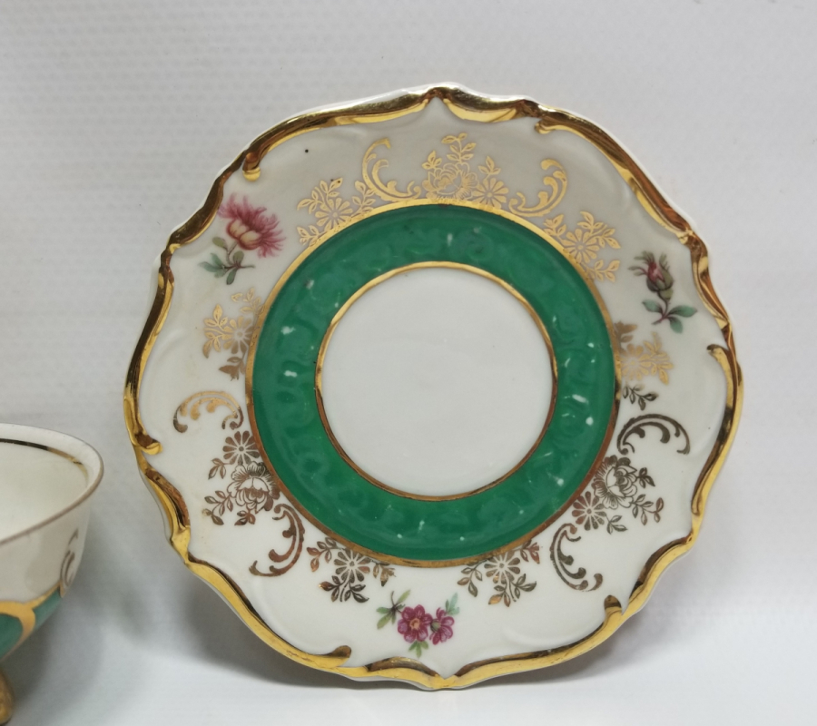 BATI ALMAN YAPIMI ANTİKA PORSELEN KAHVE FİNCANI