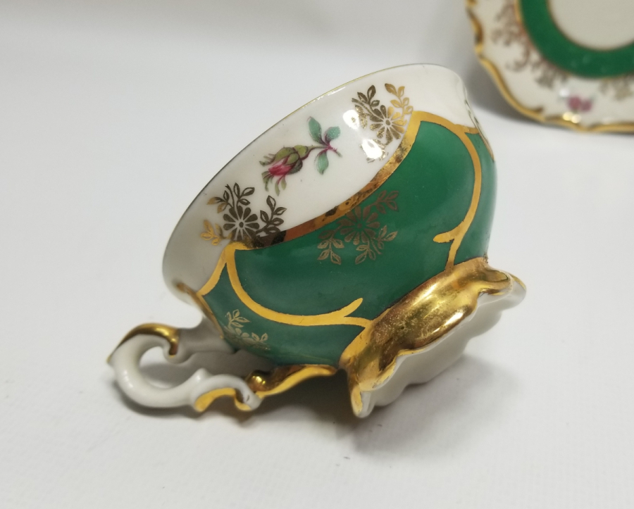 BATI ALMAN YAPIMI ANTİKA PORSELEN KAHVE FİNCANI