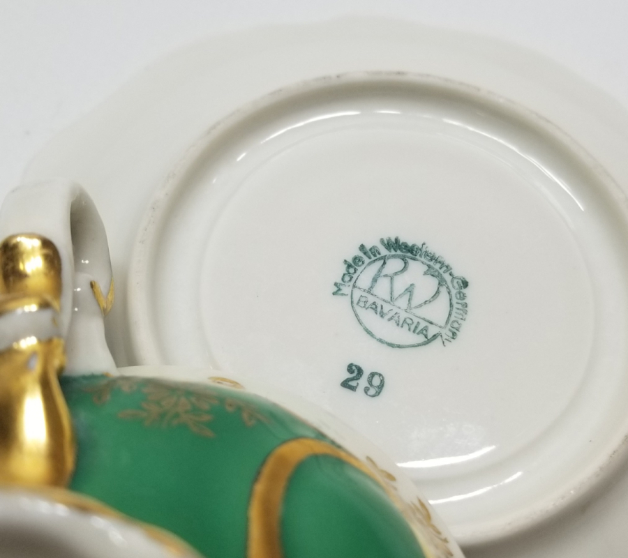 BATI ALMAN YAPIMI ANTİKA PORSELEN KAHVE FİNCANI