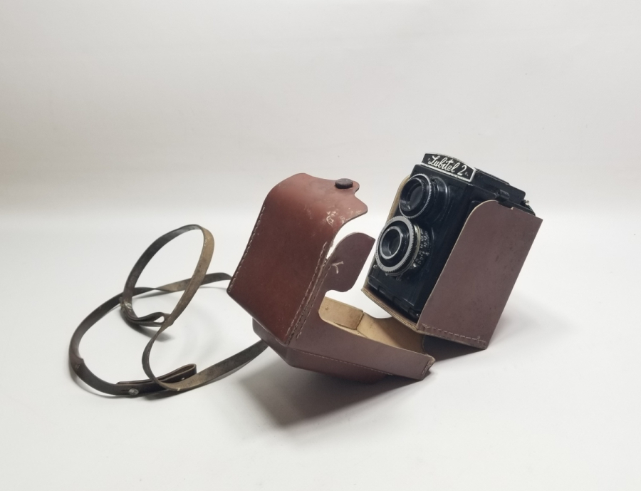 ORİJİNAL DERİ KUTUSUNDA ANTİKA LUBİTEL 2 MARKA FOTOĞRAF MAKİNESİ