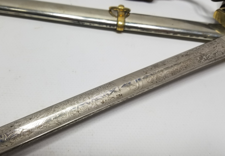 KIRKOR M. NARLIAN CONSTANTINOPLE YAZILI NADİR OSMANLI SUBAY KILICI