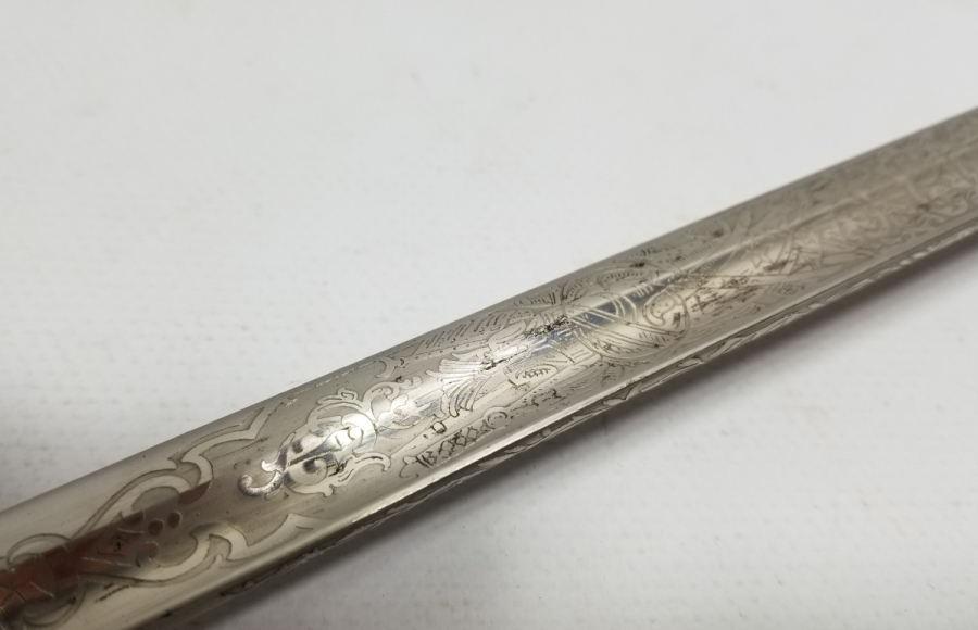 KIRKOR M. NARLIAN CONSTANTINOPLE YAZILI NADİR OSMANLI SUBAY KILICI