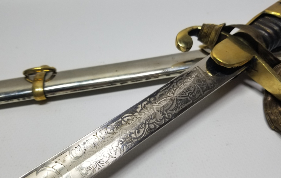 KIRKOR M. NARLIAN CONSTANTINOPLE YAZILI NADİR OSMANLI SUBAY KILICI