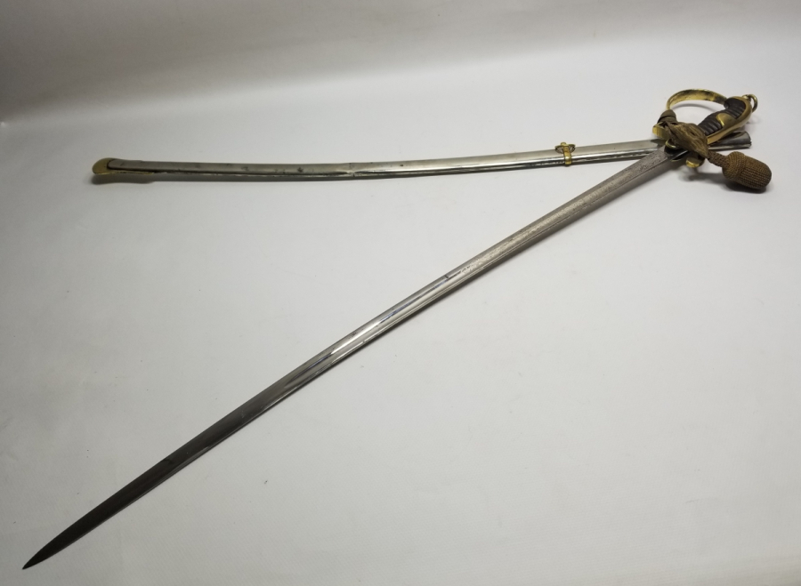 KIRKOR M. NARLIAN CONSTANTINOPLE YAZILI NADİR OSMANLI SUBAY KILICI