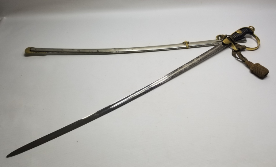 KIRKOR M. NARLIAN CONSTANTINOPLE YAZILI NADİR OSMANLI SUBAY KILICI