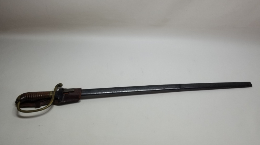 OSMANLI DÖNEMİ ALLAH BİZİMLE YAZILI NADİR BOYDA TOPÇU KILICI - TOPÇU SUBAYI'NIN SON SAVUNMA KILICI