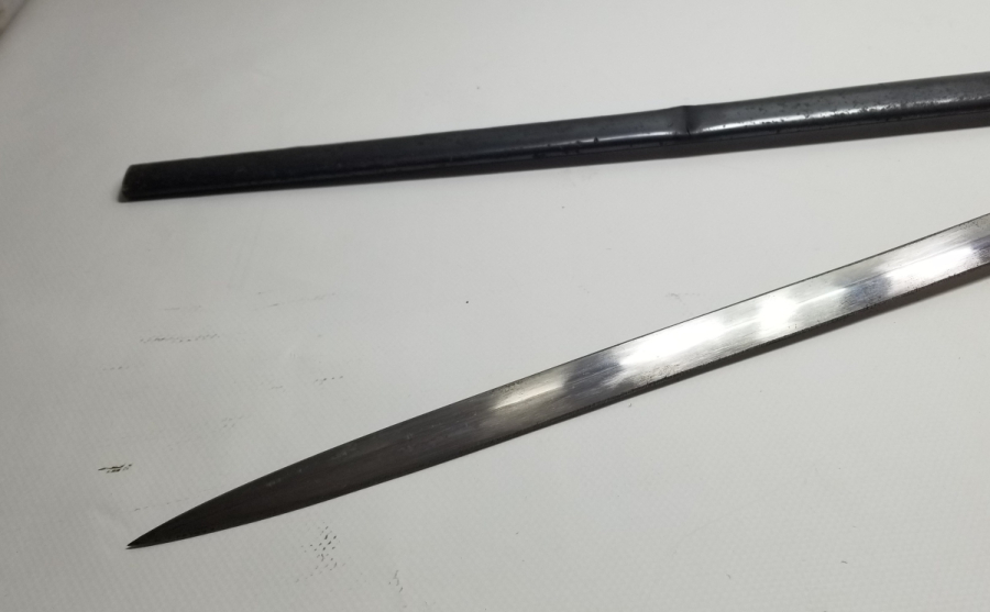 OSMANLI DÖNEMİ ALLAH BİZİMLE YAZILI NADİR BOYDA TOPÇU KILICI - TOPÇU SUBAYI'NIN SON SAVUNMA KILICI