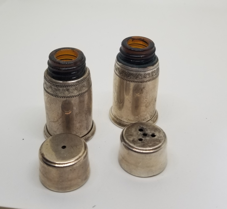 ANTİKA GÜMÜŞ TUZLUK BİBERLİK