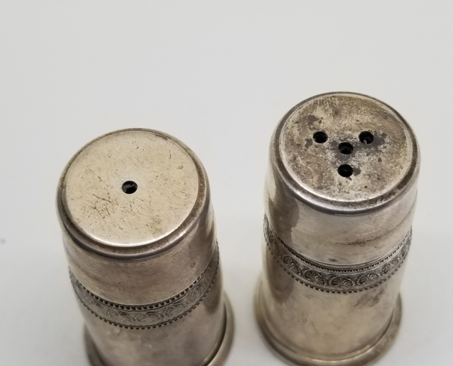 ANTİKA GÜMÜŞ TUZLUK BİBERLİK