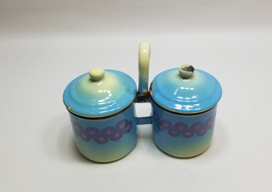 OSMANLI DÖNEMİ NADİR TİPTE KAPAKLI EMAYE KAHVE KUTUSU