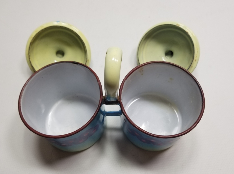 OSMANLI DÖNEMİ NADİR TİPTE KAPAKLI EMAYE KAHVE KUTUSU